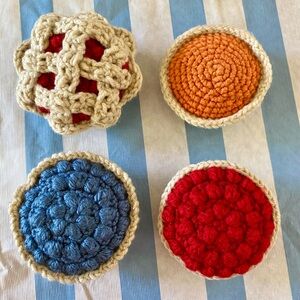 Handmade Crochet Play Food Set